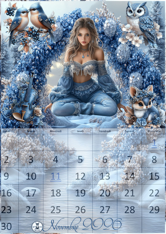calendrier novembre 2026