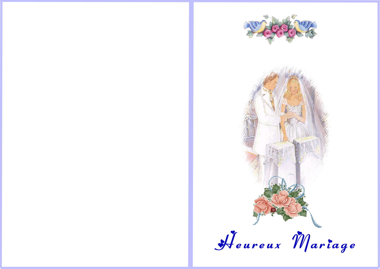 cartes mariage gratuites à imprimer