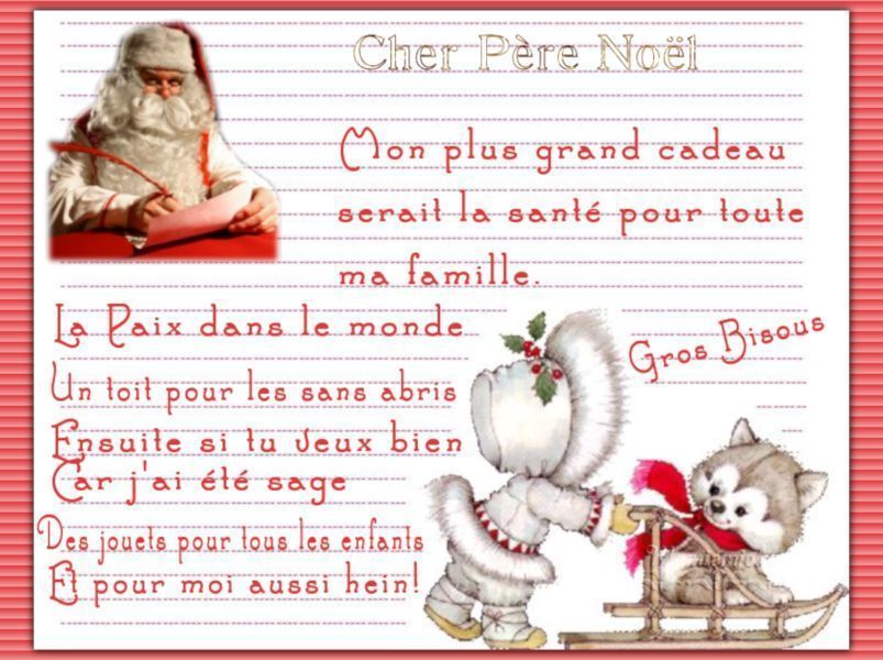 lettre au père noel