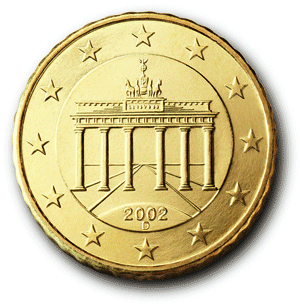 dos des pièces de 10 cts ...20 cts et 50 ctd'euros